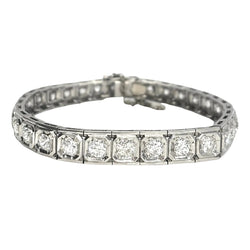Bracelet Ligne en or blanc et diamants