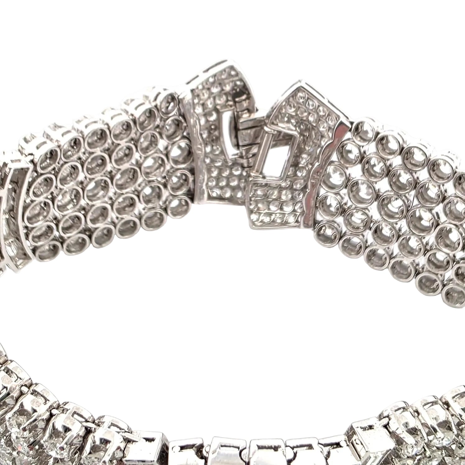 Bracelet en platine et diamants
