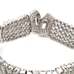 Bracelet en platine et diamants