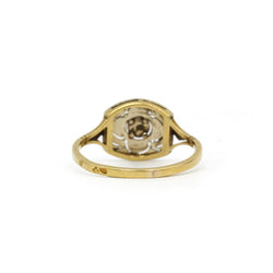 Bague Art Déco en or, platine et diamant