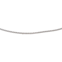 Collier  Chaîne à maillon  Or blanc