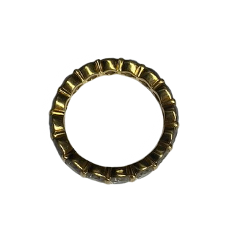 Bague Alliance en or jaune et diamants
