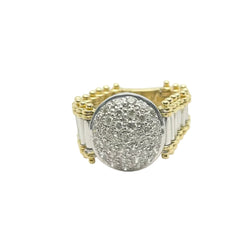 Parure en or blanc, or jaune et diamants