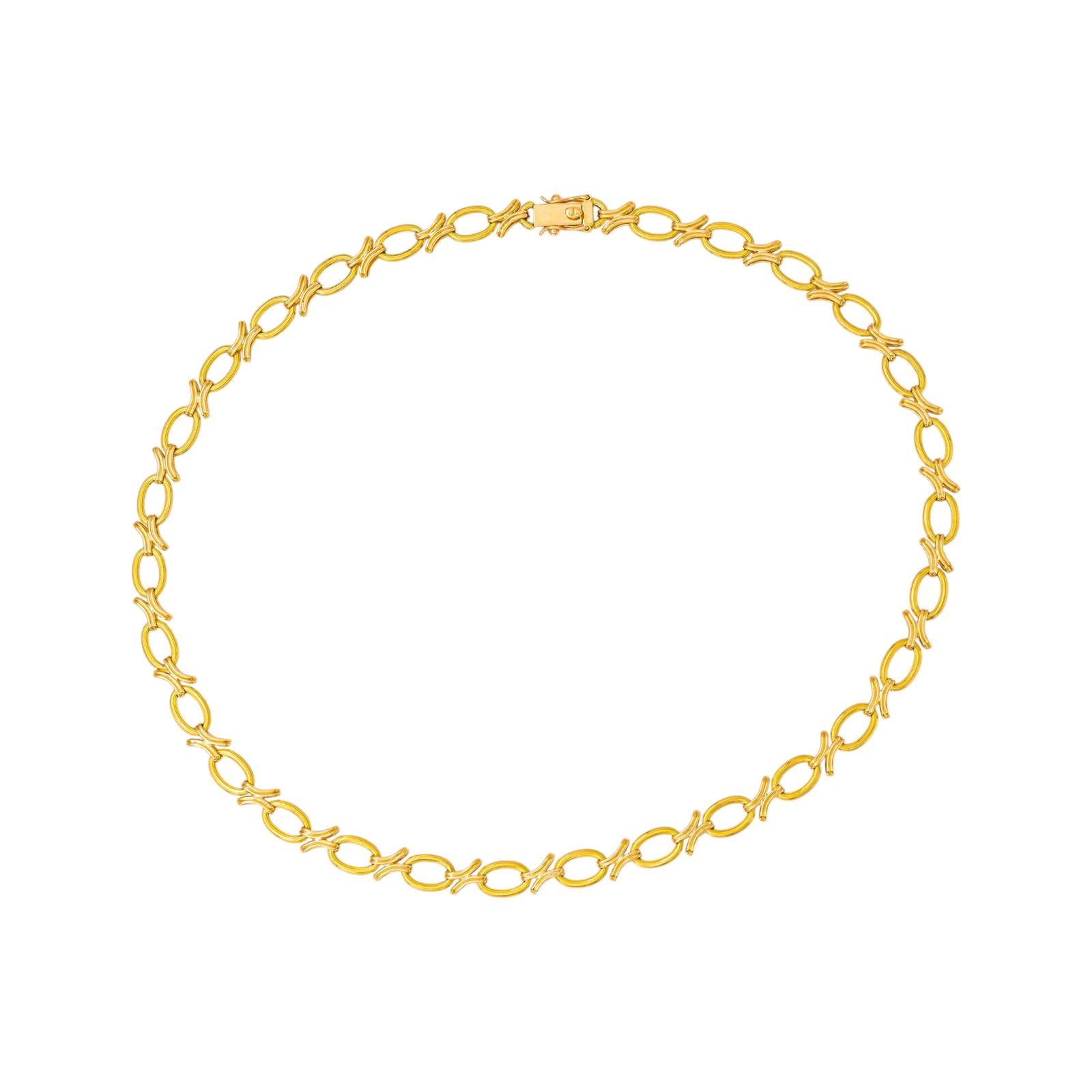 Collier Maille ovale Or jaune