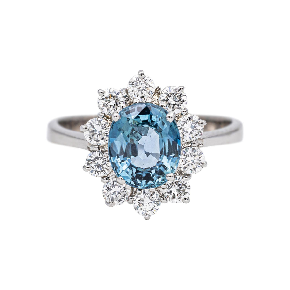 Bague  Pompadour Or blanc  Saphir