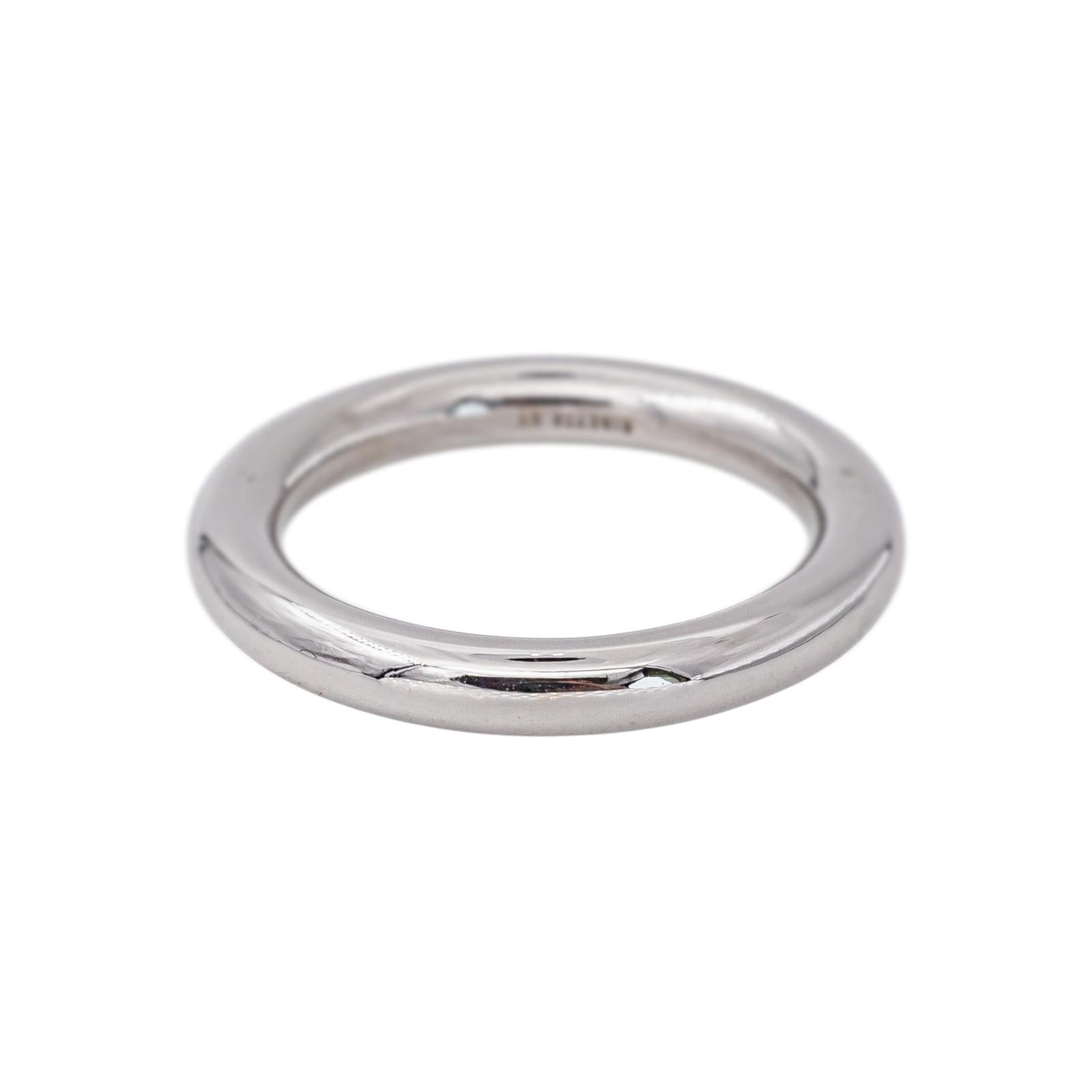 Ginette NY Bague Alliance Be my white domed band Or blanc