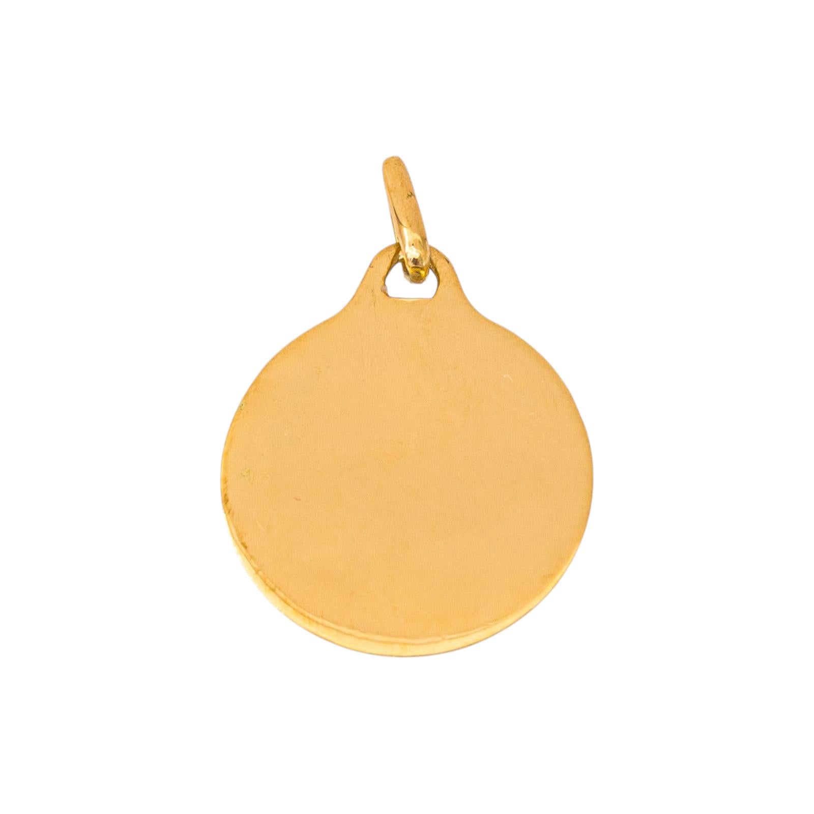 Augis Pendentif Médaille  Or jaune