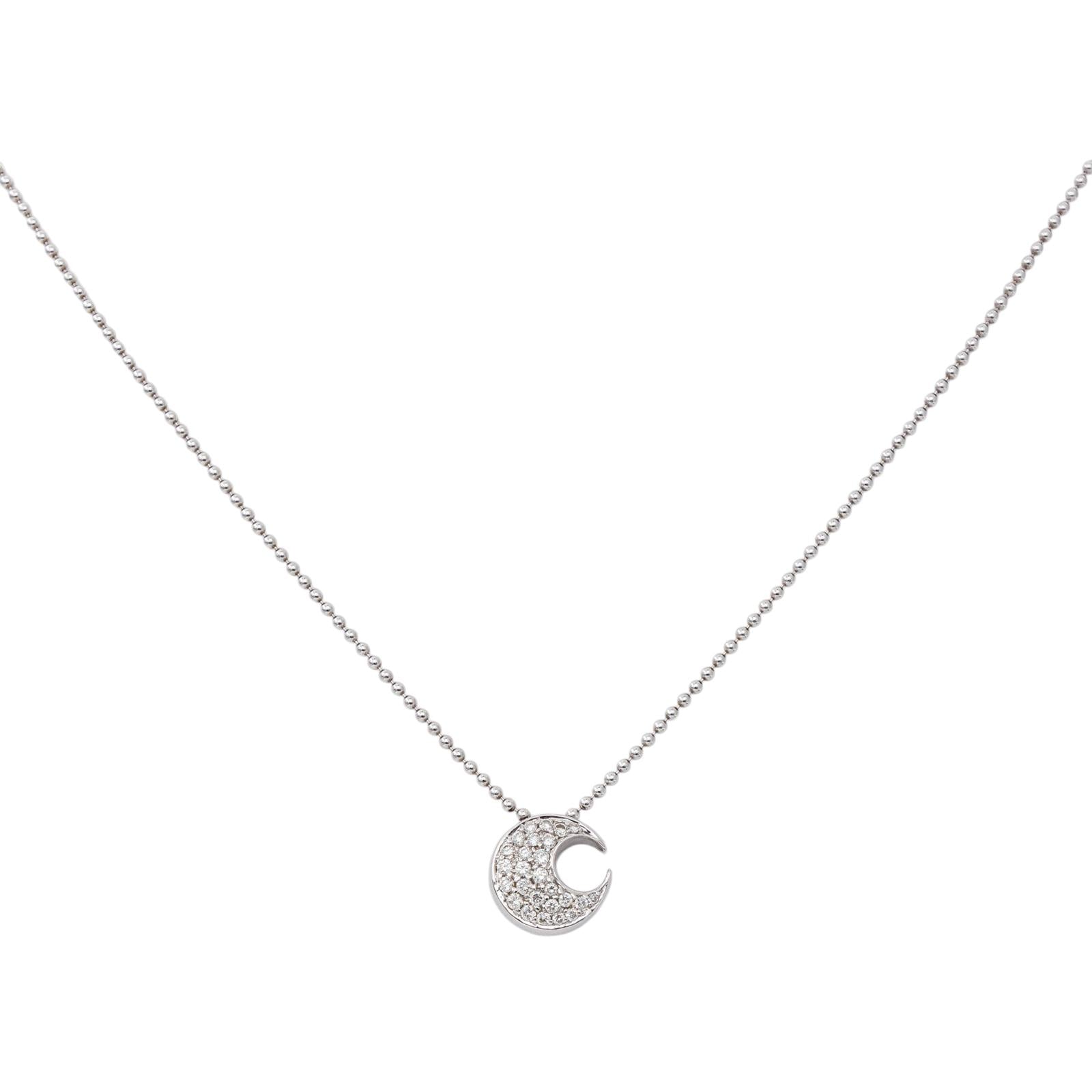 Collier  Or blanc  Diamant