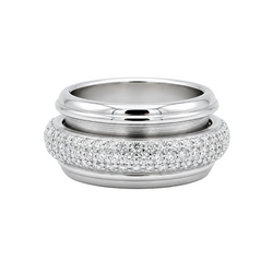 Bague Alliance PIAGET "Possession" en or blanc et diamants