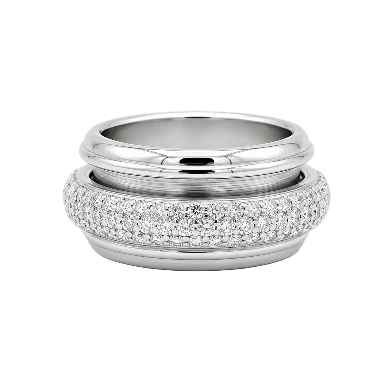 Bague Alliance PIAGET "Possession" en or blanc et diamants