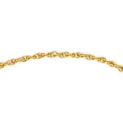 Bracelet  Maille forçat double torsadée  Or jaune