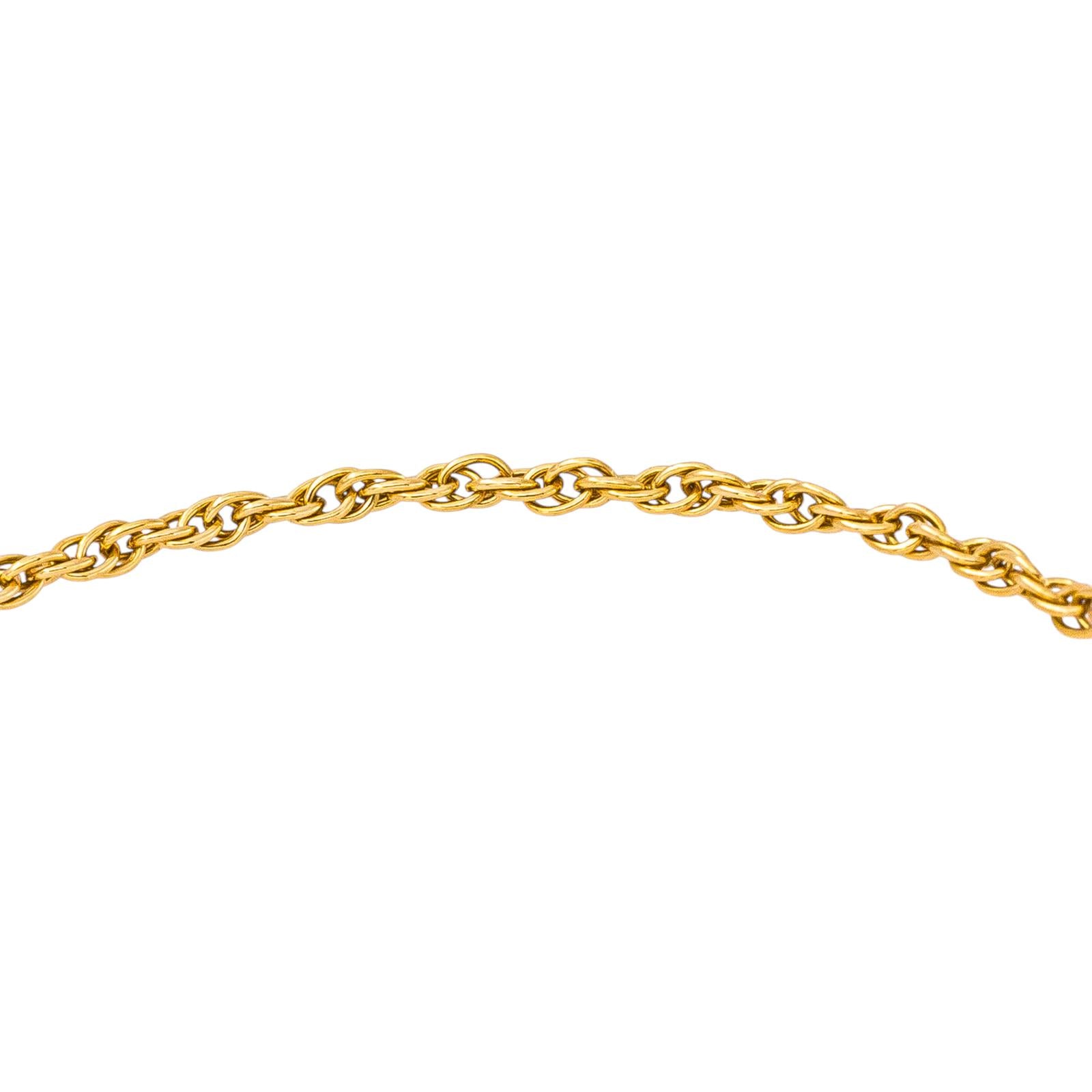 Bracelet  Maille forçat double torsadée  Or jaune
