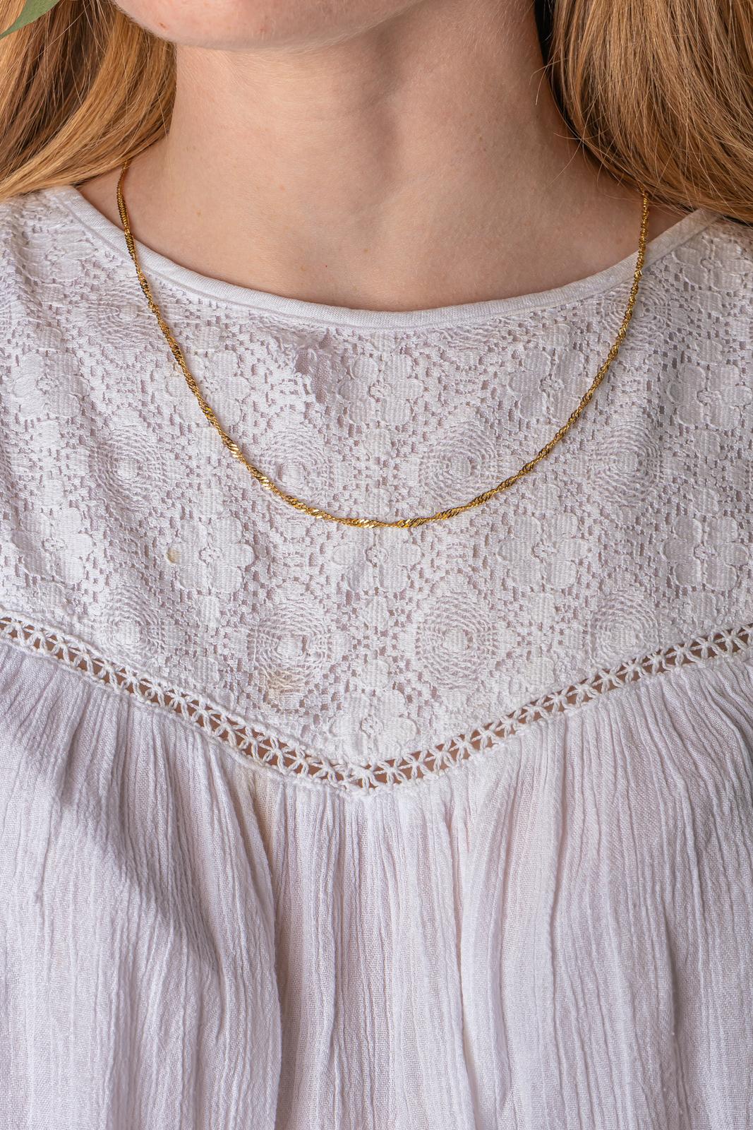 Collier Maille torsadée Or jaune