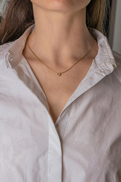 Collier Solitaire Or jaune Diamant