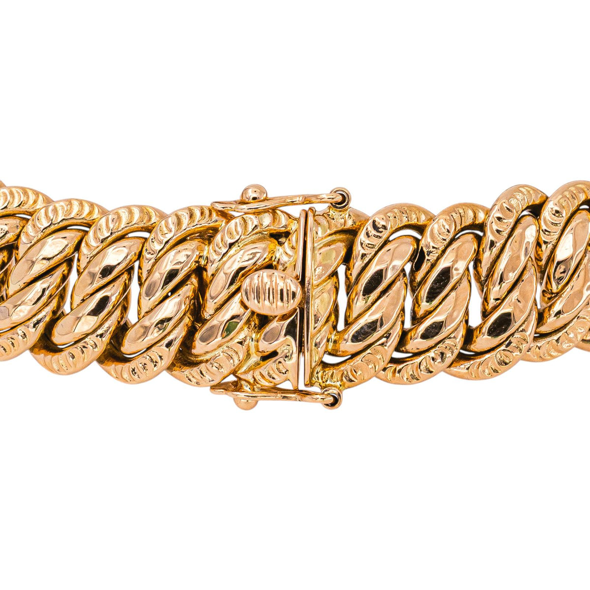Bracelet Maille Amériaince Or rose