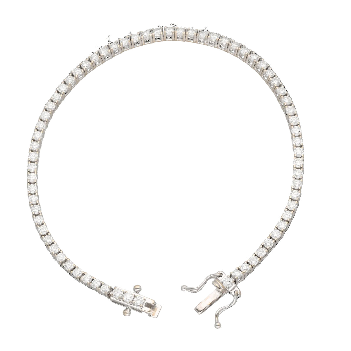 Bracelet Ligne en or blanc et diamants