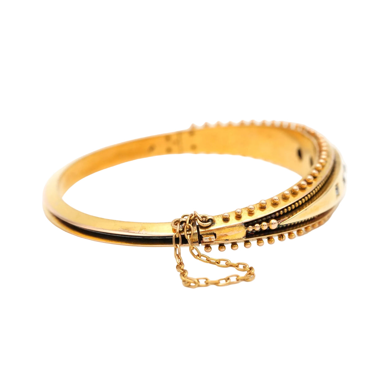 Bracelet Jonc en or jaune et diamants