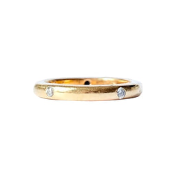 Bague Alliance en or jaune et diamants