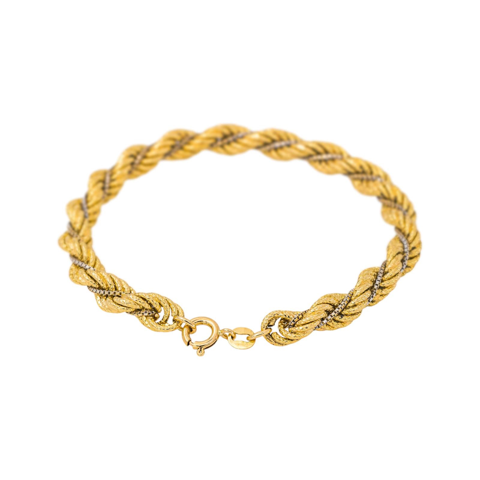 Bracelet Maille Marine Or jaune