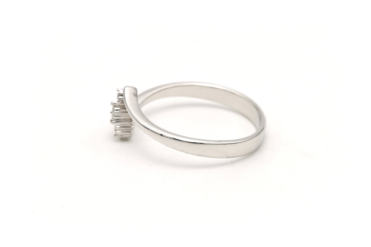 Bague Toi & Moi en or blanc et diamants