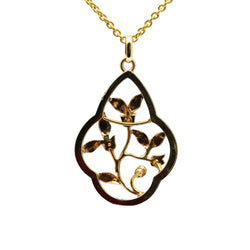 Pendentif en or jaune et perles
