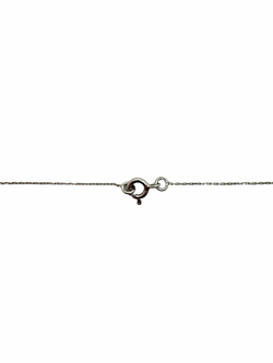 Collier en or blanc, saphir et diamants