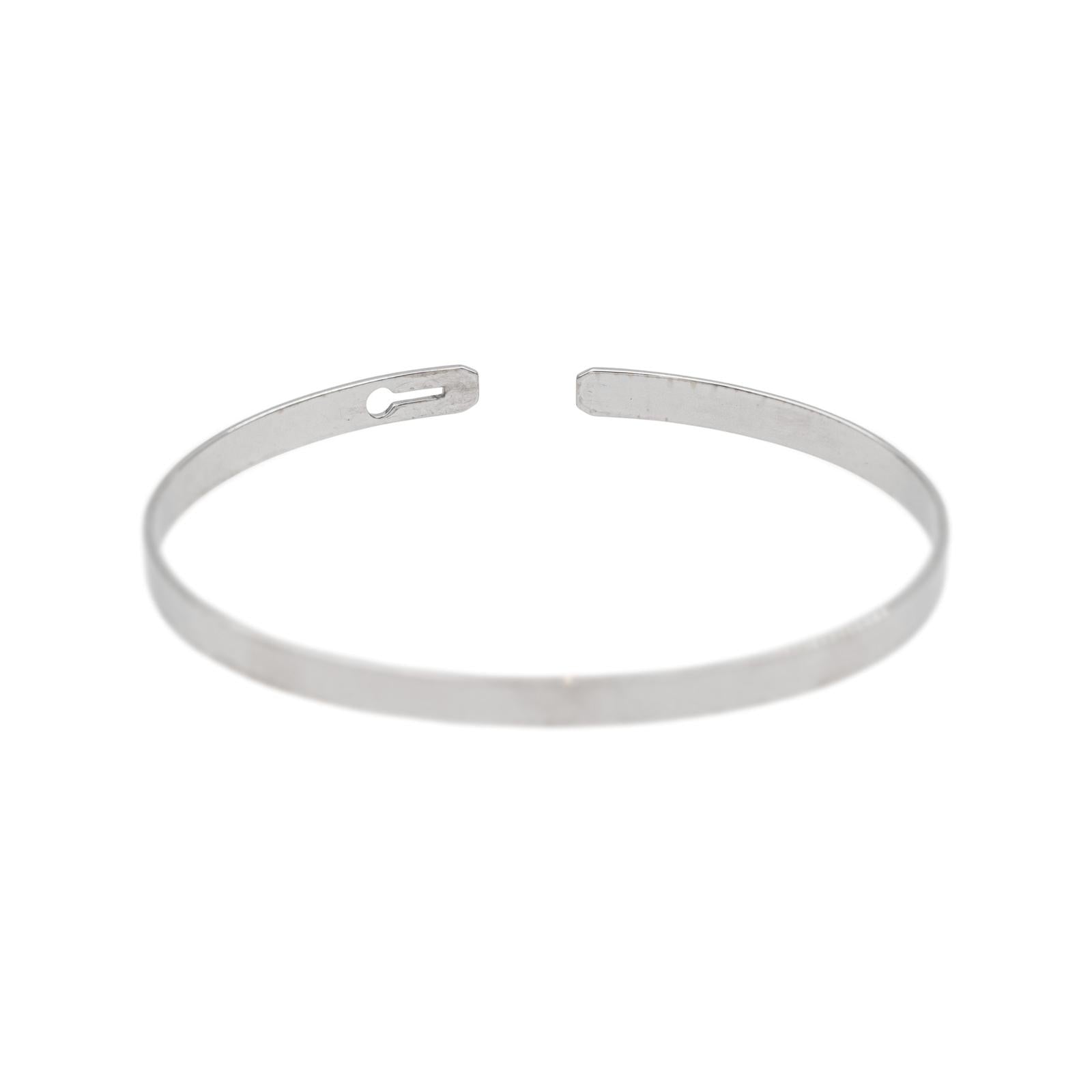 Dinh Van Bracelet Jonc Serrure Or blanc Diamant