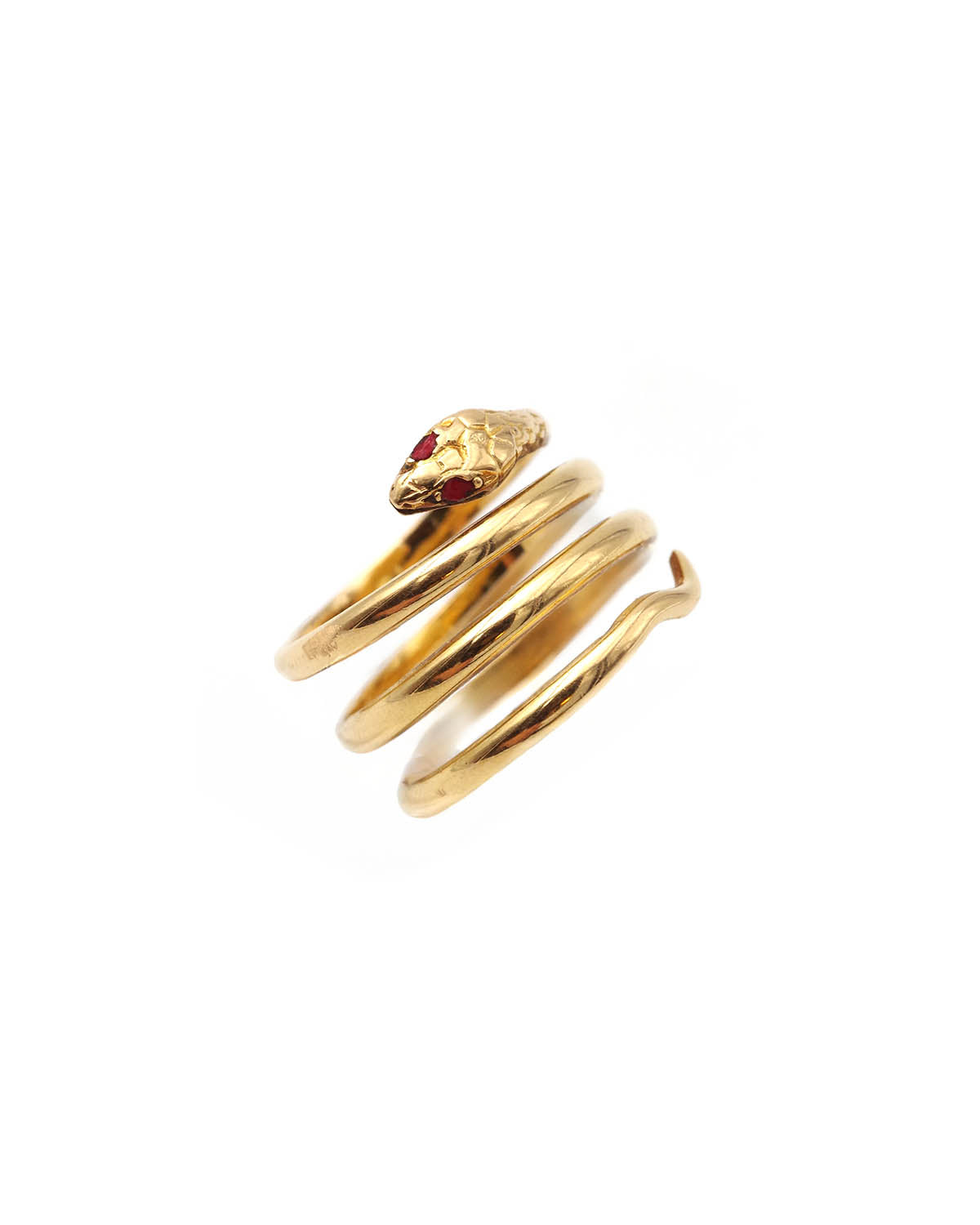 Bague serpent vintage en or