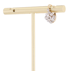 Mono boucle d'oreilles Dormeuse en or blanc, or jaune et diamants