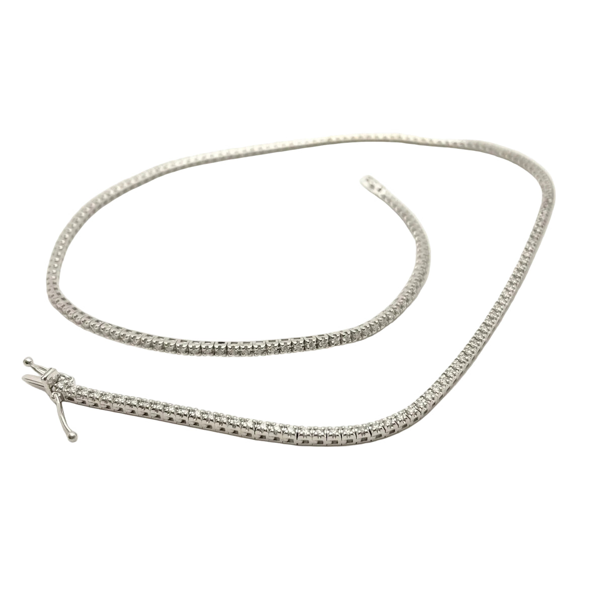Collier Rivière en or blanc et diamants