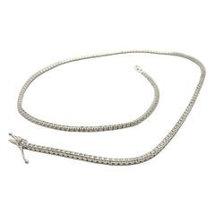 Collier Rivière en or blanc et diamants