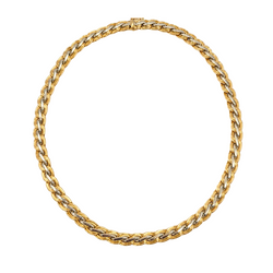 Collier Maille en or blanc et or jaune