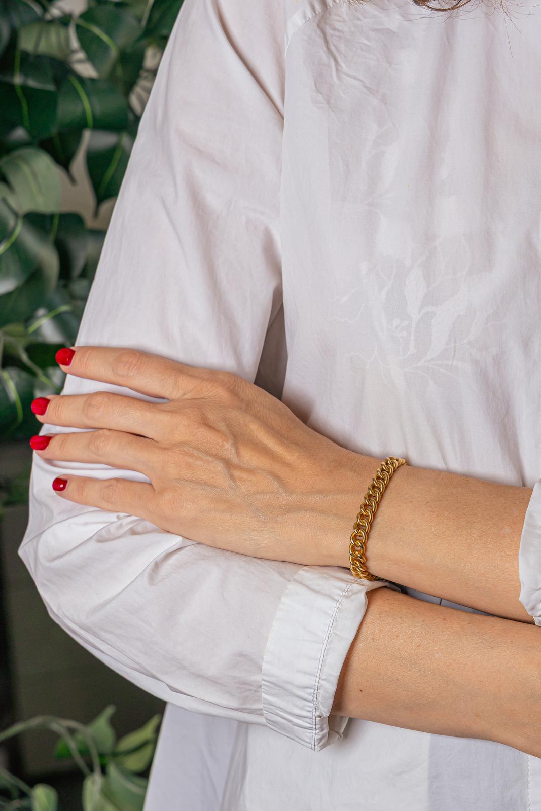 Bracelet Maille gourmette Or jaune
