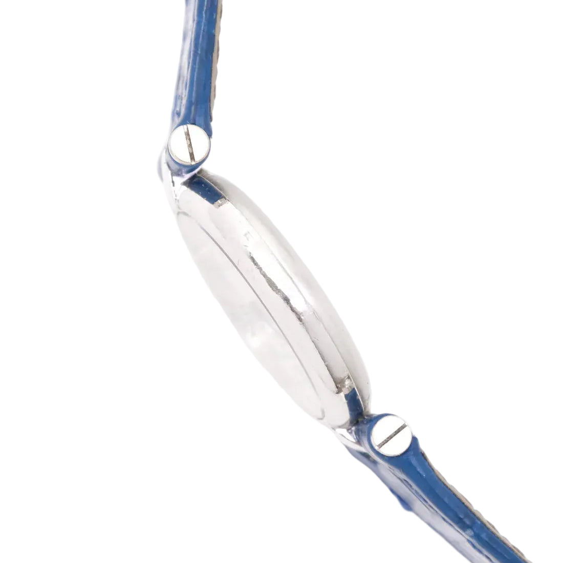 Montre CARTIER "Vendôme Must" en argent, acier et cuir
