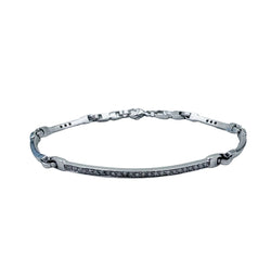 Bracelet Ligne en or blanc et diamants