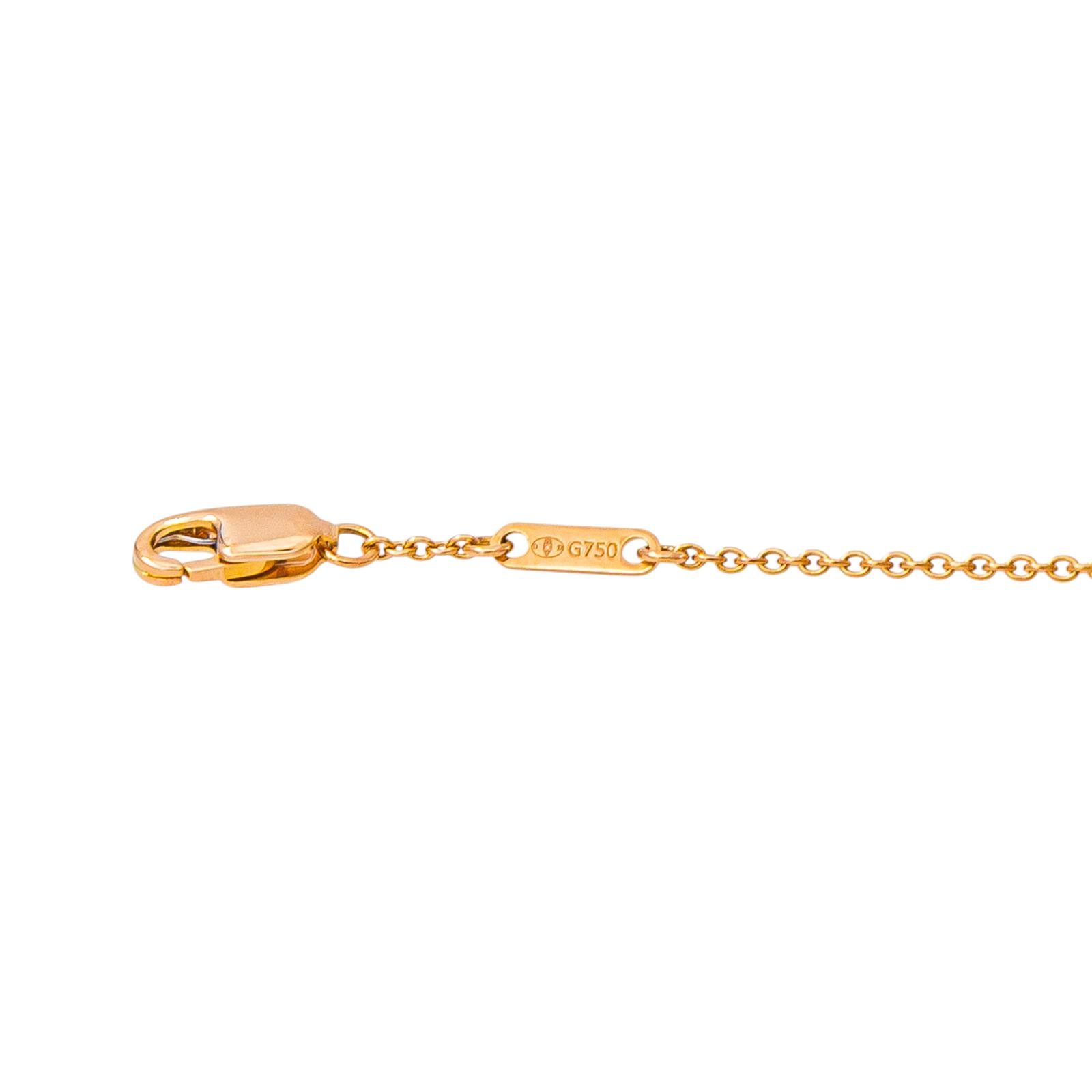 Dinh Van Collier Maille Forçat  Or rose
