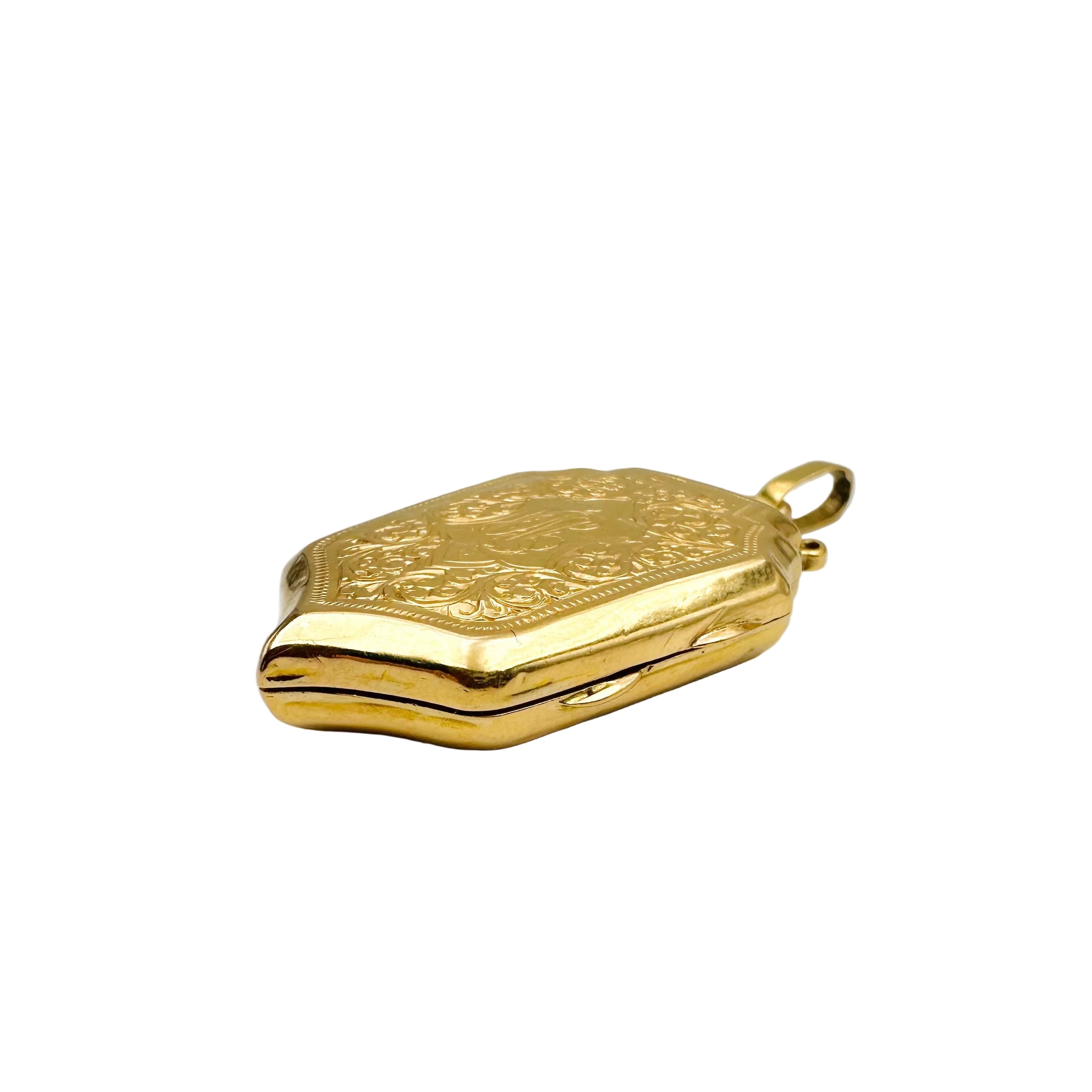 Pendentif Médaillon Ancien en or jaune