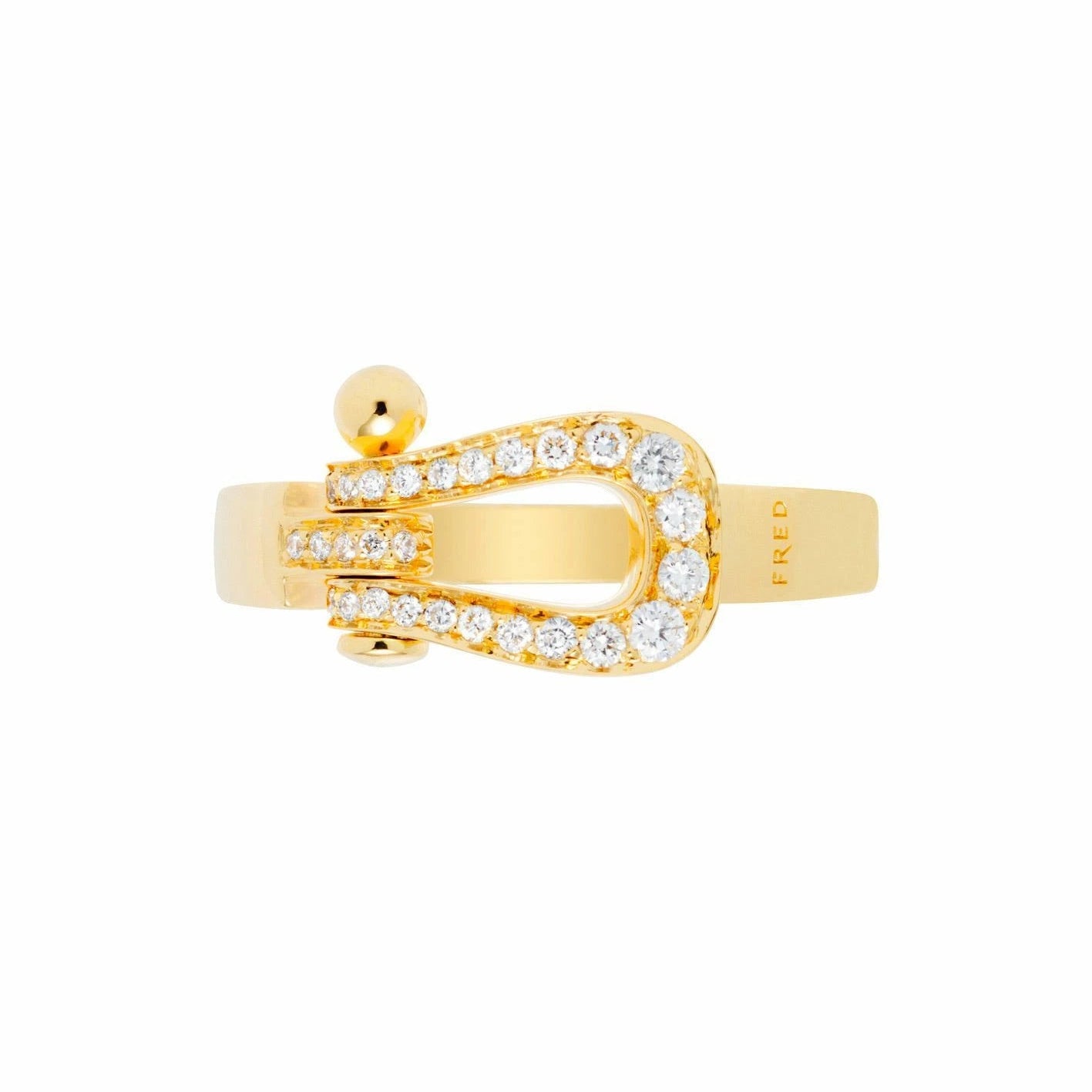 Ring FRED "Force 10" in yellow gold and diamonds