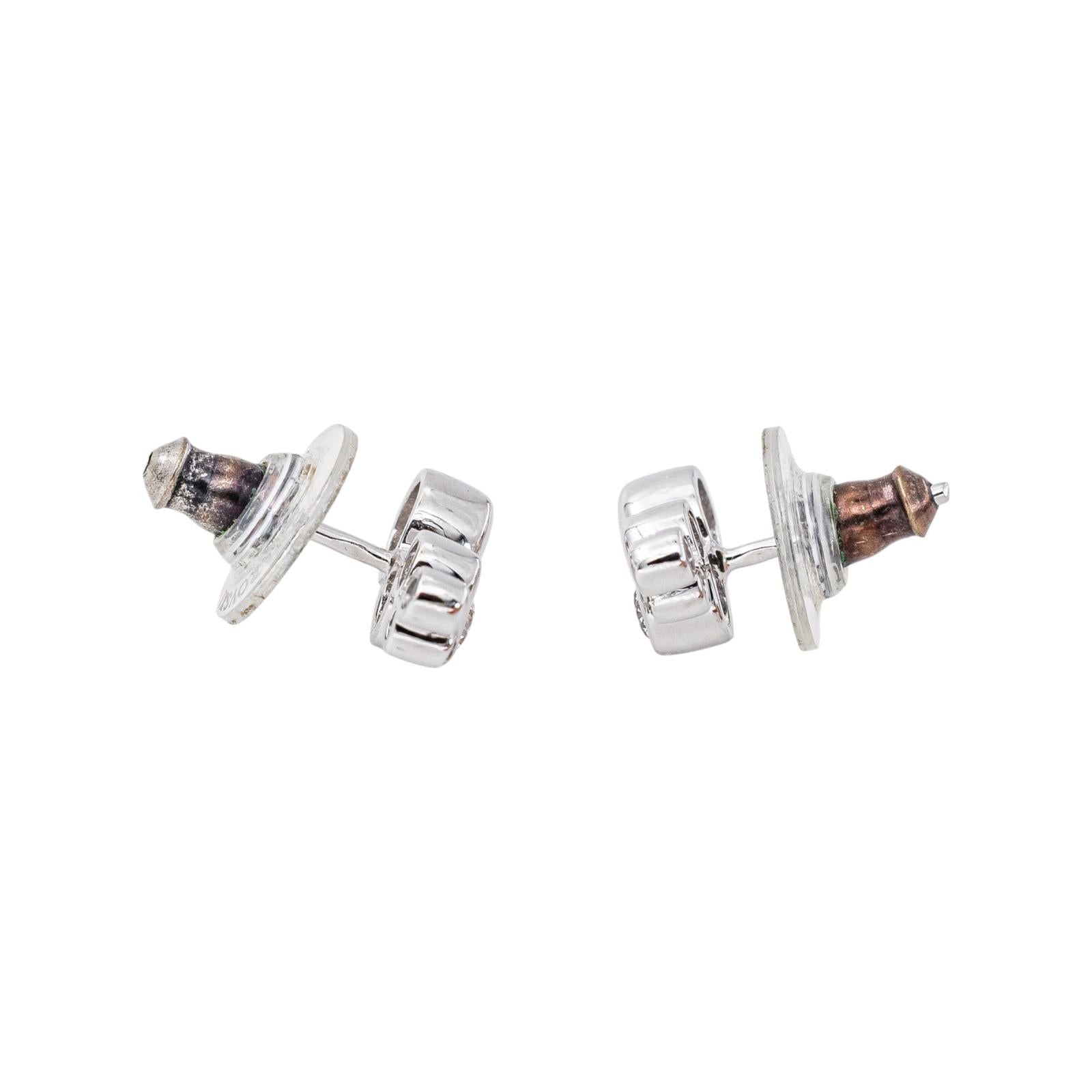 Boucles d'oreilles  Or blanc Diamant