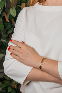 Bracelet Maille Grain de riz Or jaune