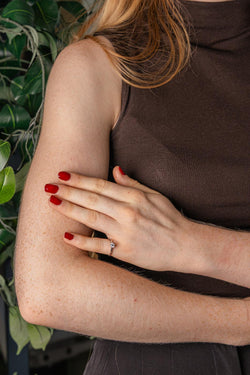 Bague Solitaire Or blanc Diamant