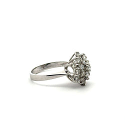 Bague Cocktail en or blanc et diamants