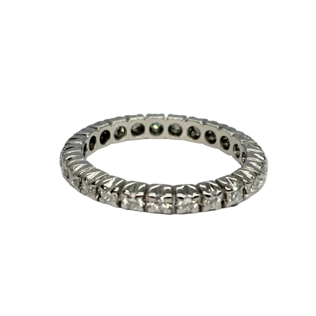 Bague Alliance en or blanc et diamants