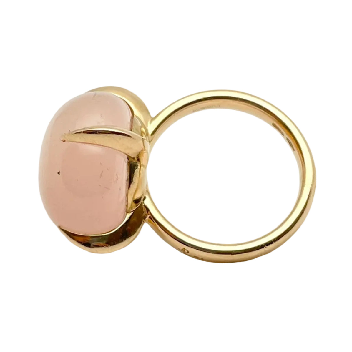 Bague Solitaire POMELLATO "Veleno" en or jaune et pierre de lune