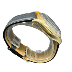 Montre ROLEX "Oyster Perpetual 34" en or jaune et cuir