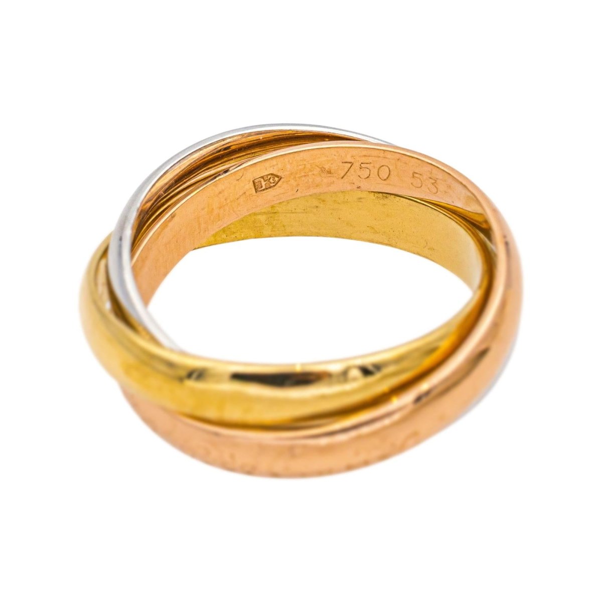 Cartier Alliance CARTIER "Trinity" en or jaune, or blanc et or rose - Castafiore