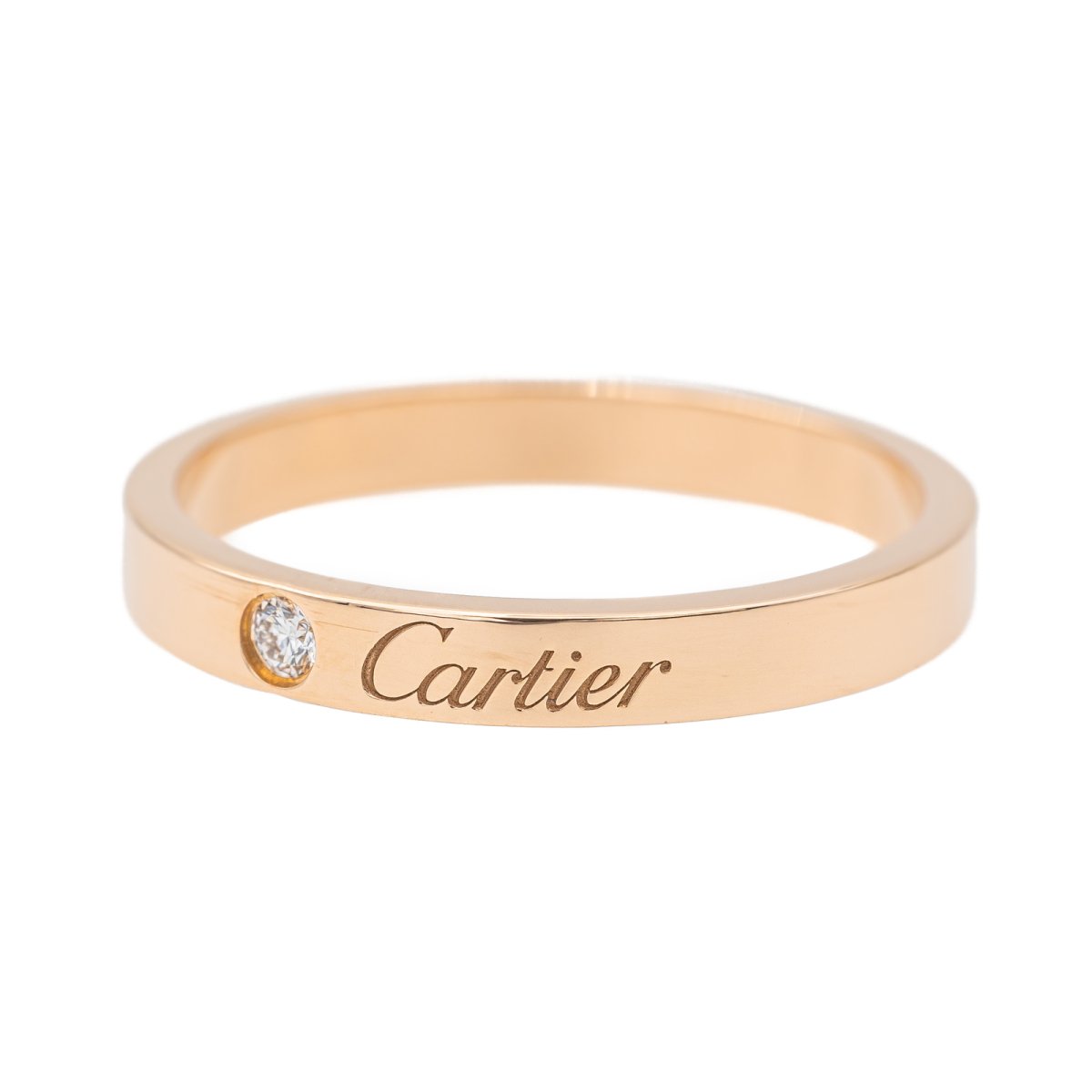 Cartier Bague Alliance C de Cartier Or rose Diamant - Castafiore