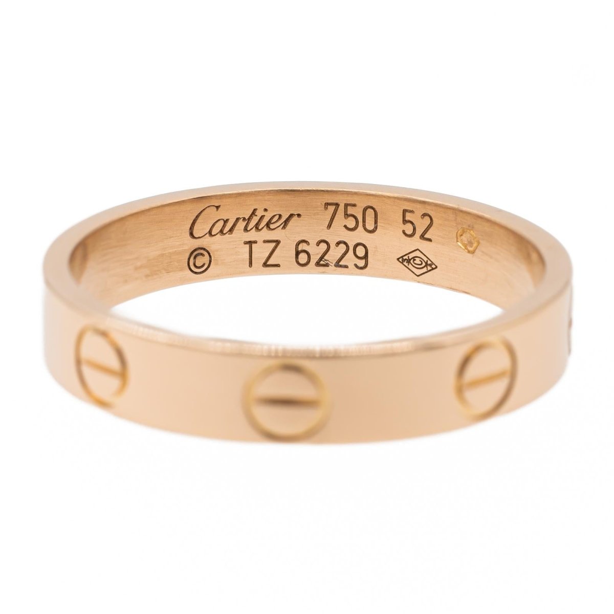 Cartier Bague Alliance Love Or rose - Castafiore