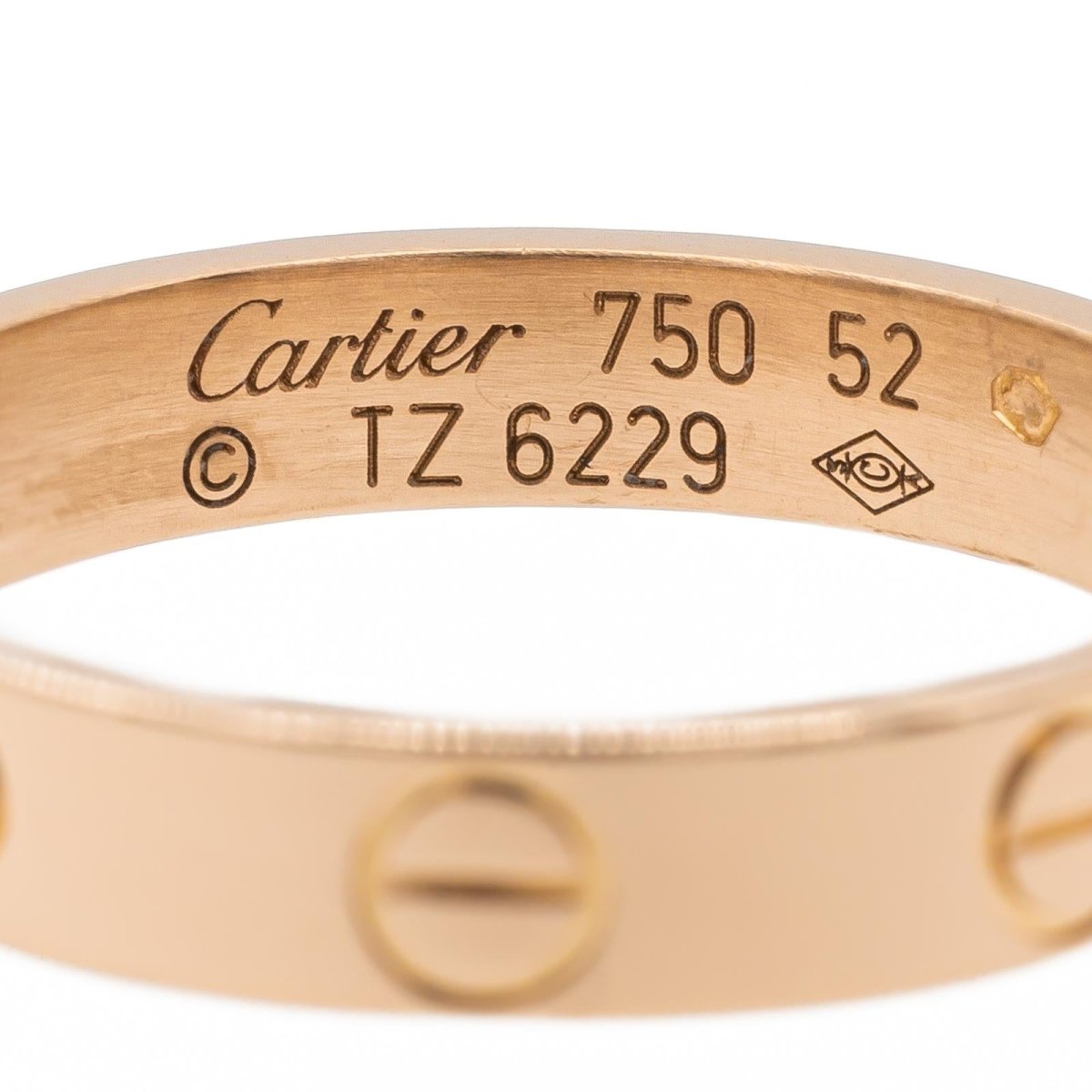 Cartier Bague Alliance Love Or rose - Castafiore