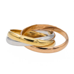 Cartier Bague Alliance Trinity Or jaune - Castafiore